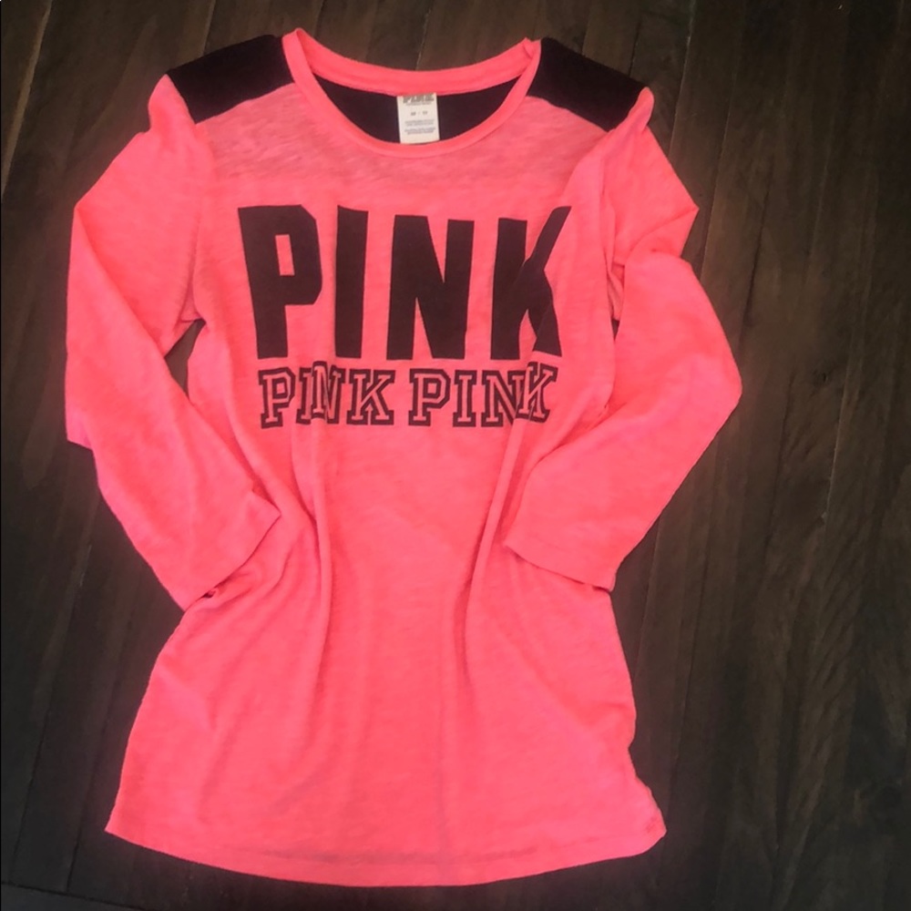 PINK XS quarter length sleeve shirt